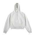500g Heavyweight Clean-Fit Cropped Half-Zip Hoodie