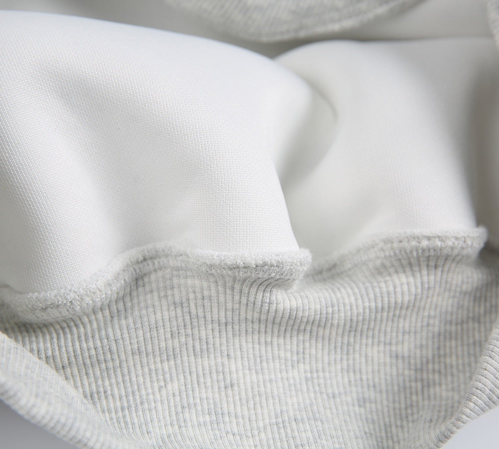 500g Heavyweight Clean-Fit Cropped Half-Zip Hoodie